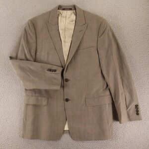 Versace Jacket 42R M Beige 100% Wool Versace Collection Blazer Peak Lapel